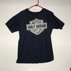 Harley-Davidson Pat Rogers Speedway Concord NC Graphic T-Shirt Mens Large Black